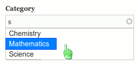 Autocomplete throbber and suggestions list