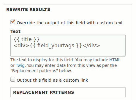 Rewrite results of a field to output more fields