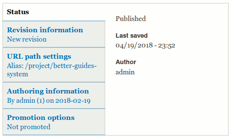 Drupal vertical tabs on node forms